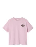 Nkftoota Ss Nreg Top Tops T-Kortærmet Skjorte Pink Name It