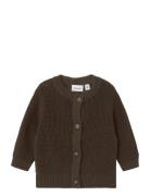 Nbnbubba Ls Knit Card Noos Tops Knitwear Cardigans Brown Name It