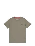 Camo Logo Puff Print Back Print T Tops T-Kortærmet Skjorte Khaki Green...