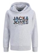Jjgeplas Sweat Hood Mni Tops Sweatshirts & Hoodies Hoodies Grey Jack &...