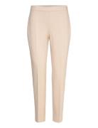 Tilunara Bottoms Trousers Slim Fit Trousers Cream BOSS
