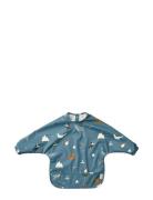 Merle Cape Bib Baby & Maternity Baby Feeding Bibs Long Sleeve Bib Blue...