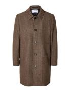 Slharchive Car Coat Noos Tynd Frakke Brown Selected