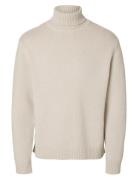 Slhcody Ls Knit Relaxed Roll Neck Tops Knitwear Long Sleeve Knitted Po...