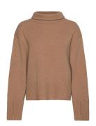 Hilary Sweater Tops Knitwear Turtleneck Beige Stylein