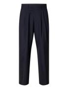 Slhrelaxed-Axel Trs Bottoms Trousers Formal Navy Selected