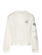Orchidregular Go Ls Tops T-shirts Long-sleeved T-Skjorte White Roxy