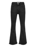 Frayed Low-Rise Skinny Jeans Bottoms Jeans Bootcut Jeans Black Mango