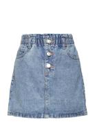 Denim Paperbag Skirt Dresses & Skirts Skirts Denim Skirts Blue Mango