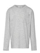 Long-Sleeved T-Shirt With Pocket Tops T-shirts Long-sleeved T-Skjorte ...