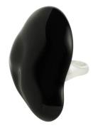 Lian Ring Silver-Plated/Black Ring Smykker Black Pilgrim