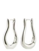 Unfold Hoops Silver-Plated Accessories Jewellery Earrings Hoops Silver...