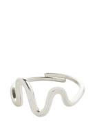Lulu Wavy Stack Ring Silver-Plated Ring Smykker Silver Pilgrim