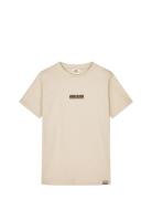 Printed Logo Thorlino Tee Tops T-Kortærmet Skjorte Cream Mads Nørgaard