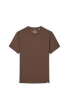 Organic Thor Tee Tops T-Kortærmet Skjorte Brown Mads Nørgaard