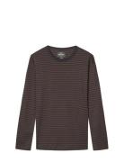 Duo Rib Tobias Tee Ls Tops T-Langærmet Skjorte Black Mads Nørgaard