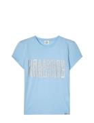 Single Cotton Tuvina Tee Tops T-Kortærmet Skjorte Blue Mads Nørgaard