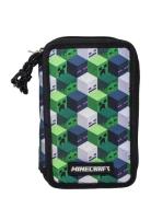 Minecraft, Fyldt Dobbeltdækker Accessories Bags Pencil Cases Green Min...