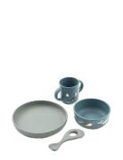 Vivi Printed Tableware Set Home Meal Time Dinner Sets Blue Liewood