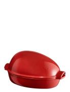 Large Roaster Home Kitchen Oven Molds Red Emile Henry