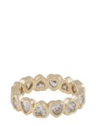 Lovely Crystal Ring Ring Smykker Gold SNÖ Of Sweden