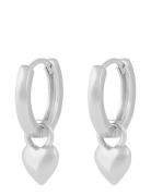 Lovely Ring Pendant Ear Accessories Jewellery Earrings Hoops Silver SN...