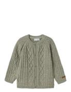 Nmmwrilla Wool Ls Knit Card Tops Knitwear Pullovers Green Name It