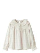 Nmfnethe Ls Loose Shirt Lil Tops T-shirts Long-sleeved T-Skjorte Cream...