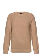Fovila Tops Knitwear Jumpers Beige BOSS