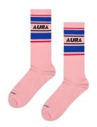 Aura Sneaker Sock Lingerie Socks Regular Socks Pink Happy Socks