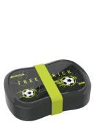 Lunch Buddies Fodbold Madkasse Home Meal Time Lunch Boxes Black Fodbol...