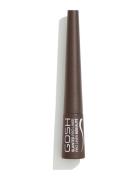 Slanted Eye Liner Eyeliner Makeup Brown GOSH COPENHAGEN