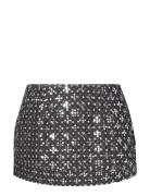 Camilla Skirt Skirts Short Skirts Silver Ida Sjöstedt