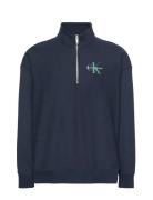 Ls Eu 350Terry Micro Monologo Qt Tops Sweatshirts & Hoodies Sweatshirt...