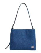 Tjw Cool Denim Hobo Bag Bags Top Handle Bags Blue Tommy Hilfiger