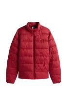 Mid Weight Stand Collar Jkt Foret Jakke Red Tommy Hilfiger