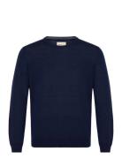 Extrafine Merino Wool C-Neck Tops Knitwear Round Necks Navy GANT