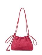 Suede Giana Bag Bags Top Handle Bags Pink Becksöndergaard