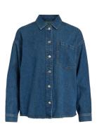Vikiki L/S Denim Shirt Mbd Tops Shirts Denim Shirts Blue Vila