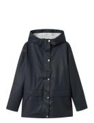 Nlndry10 Long Rain Jacket Fo Outerwear Rainwear Jackets Navy LMTD