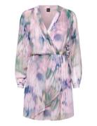 C_Denvont_1 Dresses Wrap Dresses Pink BOSS