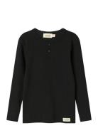 Tee Ls Tops T-shirts Long-sleeved T-Skjorte Black MarMar Copenhagen