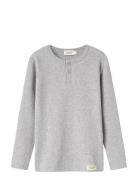 Tee Ls Tops T-shirts Long-sleeved T-Skjorte Grey MarMar Copenhagen