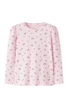 Nmfnelia Ls Slim Top Pb Tops T-shirts Long-sleeved T-Skjorte Pink Name...