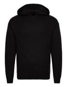 Jjpannel Knit Hoodie Tops Sweatshirts & Hoodies Hoodies Black Jack & J...