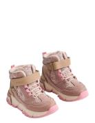 Bootie Muni Tex Vinterstøvler Med Burrebånd Pink Wheat