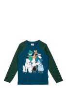 Klassfoto Tröja Tops T-shirts Long-sleeved T-Skjorte Blue MUMIN