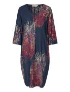 Manodetta Knælang Kjole Navy Masai