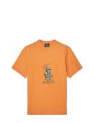 Cotton Jersey Sweathart Frode Tee Tops T-Kortærmet Skjorte Orange Mads...