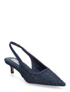 Kari-Mr Shoes Sling Backs Heeled Slingbacks Navy Steve Madden